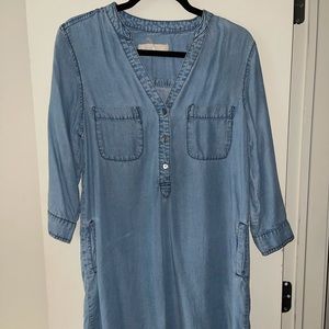 Faux jean dress